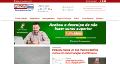 Desktop Screenshot of paracatunews.com.br