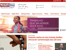Tablet Screenshot of paracatunews.com.br